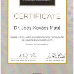 Dr. Joós-Kovács Máté - oklevél
