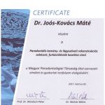 Dr. Joós-Kovács Máté - oklevél