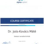 Dr. Joós-Kovács Máté - oklevél